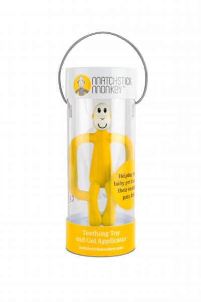 Іграшка-прорізувач Matchstick Monkey Мавпочка, жовтий (MM-T-006) - Pampik - 4