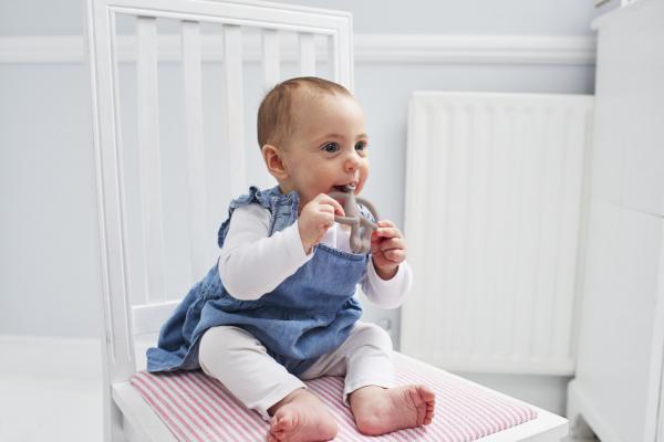 Игрушка-прорезыватель Matchstick Monkey Обезьянка, серый (MM-T-001) - Pampik - 7