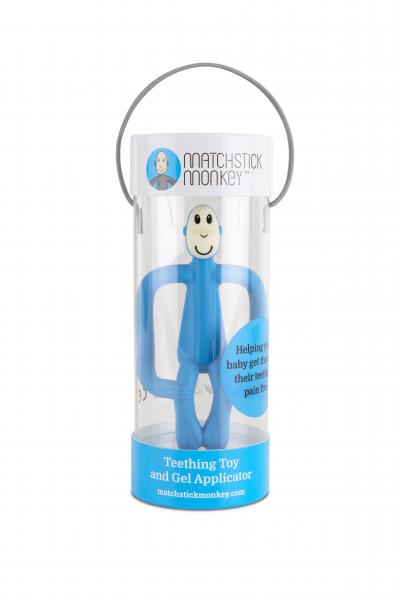 Іграшка-прорізувач Matchstick Monkey Мавпочка, світло-блакитний (MM-T-007) - Pampik - 4