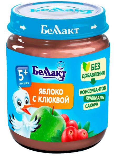 

Пюре Беллакт Яблоко-клюква, 100 г