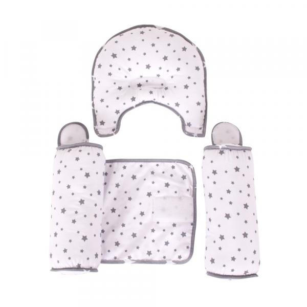 Позиціонер для сну Sevi bebe, з подушкою для голови, сірий (33-13) - Pampik