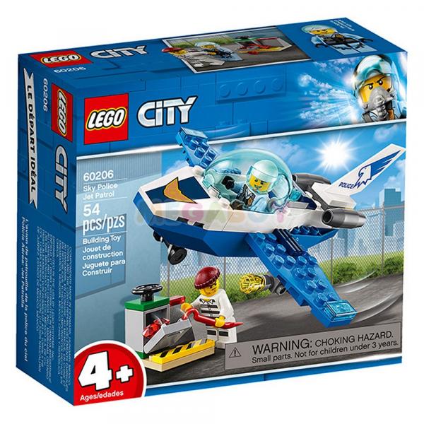 

Конструктор LEGO City Воздушная полиция: патрульный самолет, 54 детали (60206