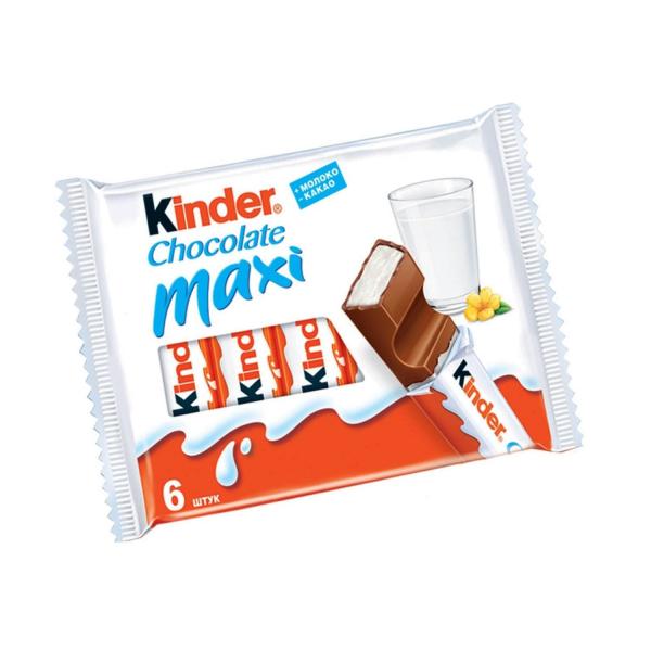 

Шоколад Kinder Chocolate Maxi, 6х21 г