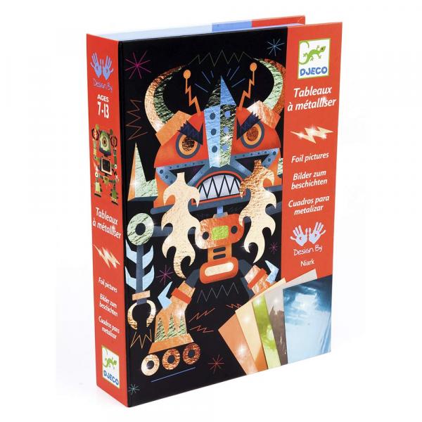 Художній комплект для малювання фольгою Djeco Роботи (DJ09515) - Pampik