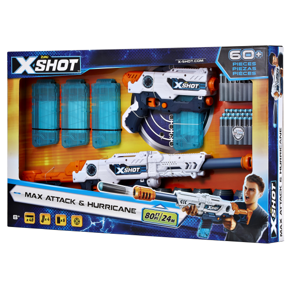 Набор скорострельных бластеров Zuru X-Shot Excel Clip Blaster (36123Z) - Pampik - 2