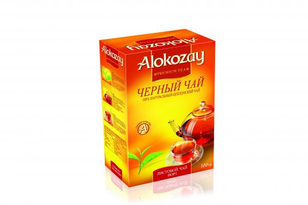 Чорний чай Alokozay BOP1, крупнолистовой, 100 г - Pampik