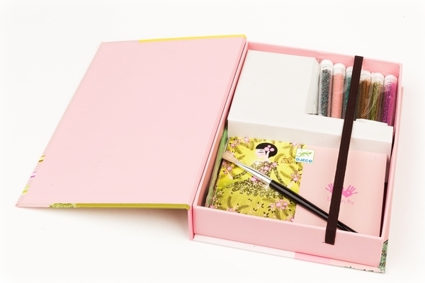 Художній комплект для малювання блискітками Djeco Блискучі наряди (DJ09500) - Pampik - 3