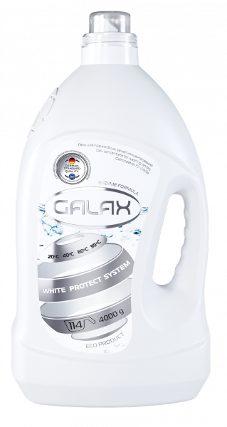 

Гель для стирки Galax, для белых тканей, 4 л