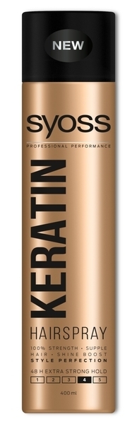 Лак для волосся Syoss Keratin Досконалість образу, 400 мл - Pampik