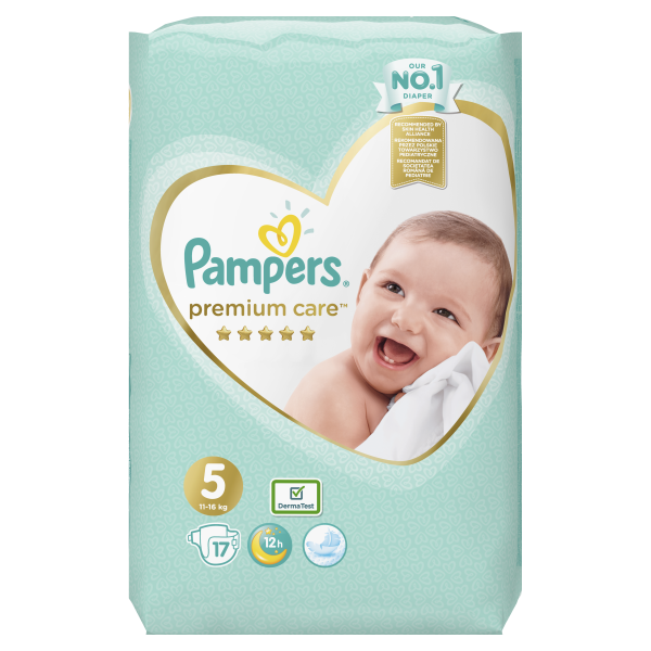 

Подгузники Pampers Premium Care 5 (11-16 кг), 17 шт