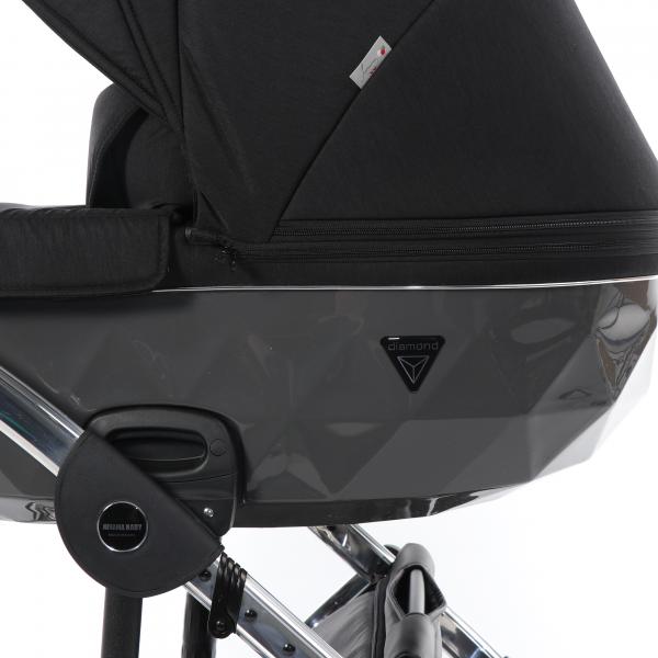 Універсальна коляска 2 в 1 Junama Diamond S-line 03, чорний (JD-SL-03) - Pampik - 10