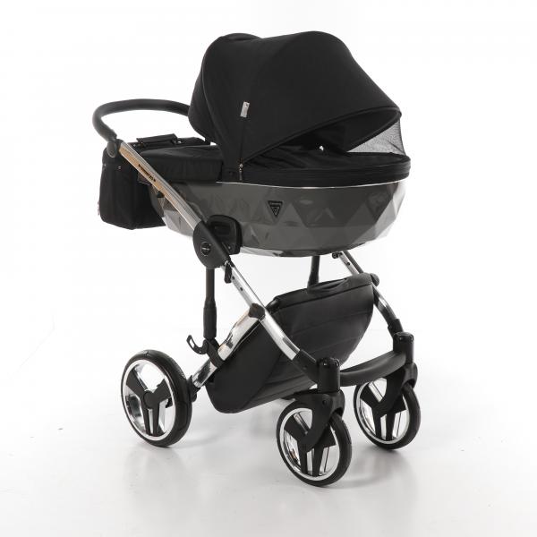 Універсальна коляска 2 в 1 Junama Diamond S-line 03, чорний (JD-SL-03) - Pampik - 4