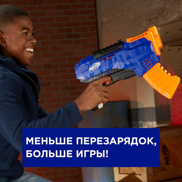 Бластер Hasbro Nerf N-Strike Elite Rukkus ICS 8 (E2654) - Pampik - 17