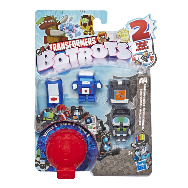 

Набор трансформеров Hasbro Transformers Botbots Банда техэкспертов Плеер и другие, 5 шт. (E4138 TRA BOTBOTS 5PK TECHIE TEAM