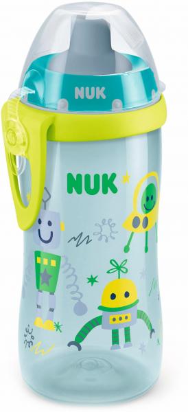 

Поильник Nuk First Choice Flexi Cup, c силиконовой трубочкой, 300 мл, бирюзовый (10750601/1