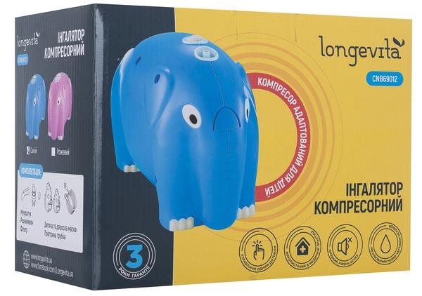 Компрессорный ингалятор Longevita Слоник (CNB69012 Blue) - Pampik - 16