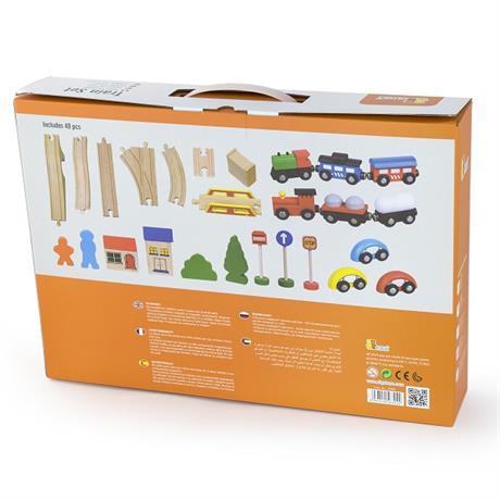 Ігровий набір Viga Toys Залізниця, 49 деталей (56304) - Pampik - 4