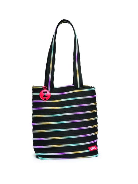 

Сумка Zipit Premium Tote Black & Rainbow Teeth (ZBN-8, Черный