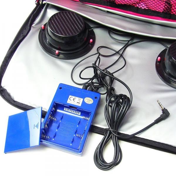 Сумка-холодильник Fydelity Le Boom Box Cooler, з вбудованими колонками, фуксія (91256) - Pampik - 4