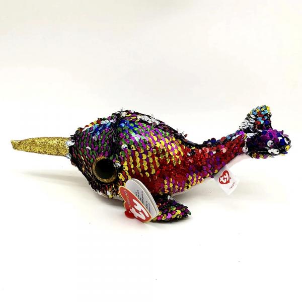 М'яка іграшка TY Flippables Нарвал Calypso, 15 см (36675) - Pampik - 3