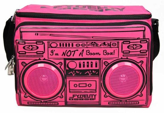 Сумка-холодильник Fydelity Le Boom Box Cooler, з вбудованими колонками, фуксія (91256) - Pampik - 2