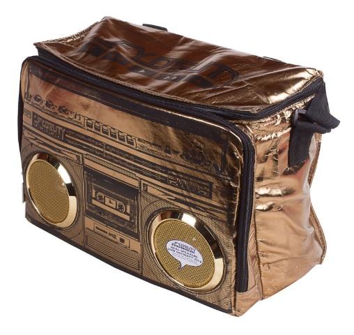 Сумка-холодильник Fydelity Stereobags Cooler, с встроенными колонками, золотой (91203) - Pampik - 2