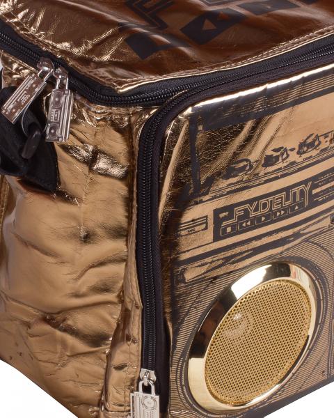 Сумка-холодильник Fydelity Stereobags Cooler, с встроенными колонками, золотой (91203) - Pampik - 5
