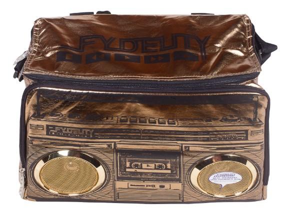 Сумка-холодильник Fydelity Stereobags Cooler, с встроенными колонками, золотой (91203) - Pampik