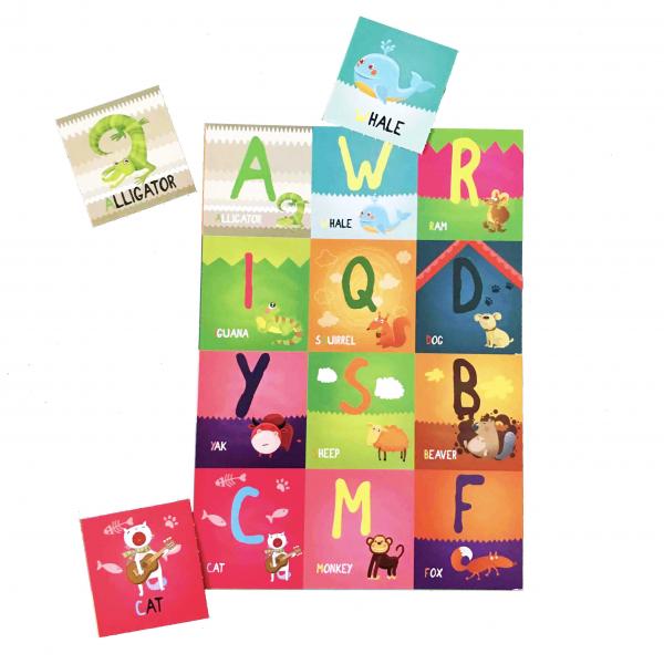 Лото Kidsori Зоо-алфавіт, англійська (OLS-19-104) - Pampik - 2