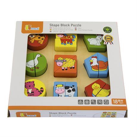 Пазл Viga Toys Форми Тваринний світ (59585) - Pampik - 2