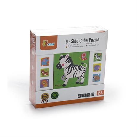 Пазл-кубики Viga Toys Сафарі (50836) - Pampik - 2