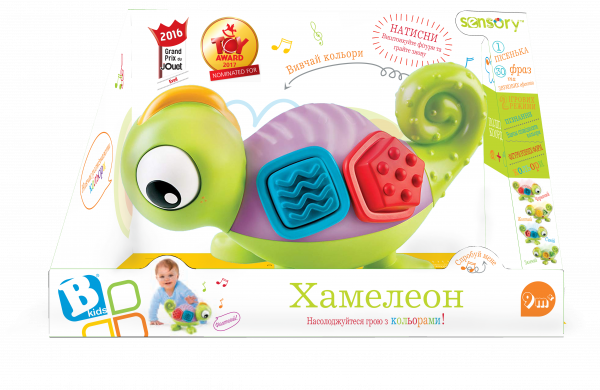 Розвиваюча іграшка Sensory Хамелеон (005215S) - Pampik - 2