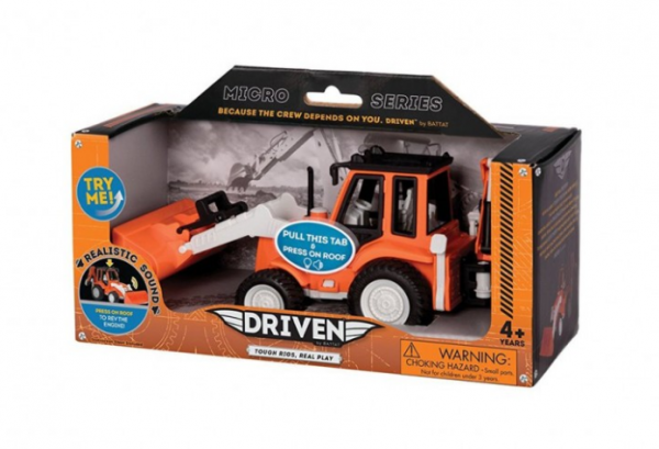 Машинка Driven Micro Екскаватор-навантажувач, помаранчевий (WH1009Z) - Pampik - 3