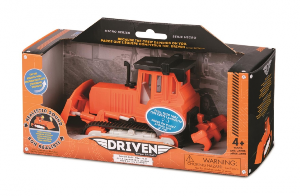 Машинка Driven Micro Бульдозер, помаранчевий (WH1012Z) - Pampik - 2