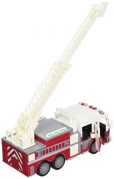 Машинка Driven Micro Пожарная машина, белый с красным (WH1007Z) - Pampik - 2
