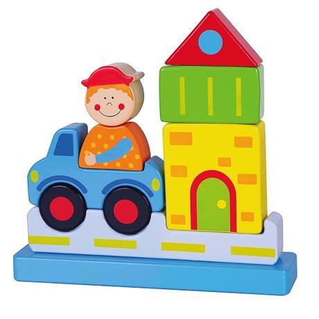 

Магнитный пазл Viga Toys Город (59703