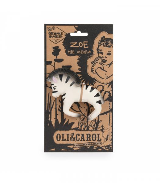 Іграшка-прорізувач Oli & Carol Браслет Зебра Зої (L-ZEBRA-UNIT) - Pampik - 4