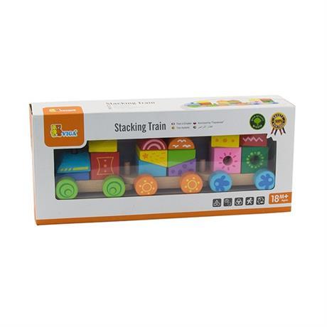 Конструктор Viga Toys Поїзд (50534) - Pampik - 3