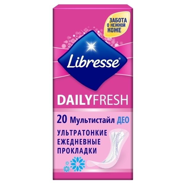 

Ежедневные прокладки Libresse Daily Fresh Multistyle Deo, 20 шт