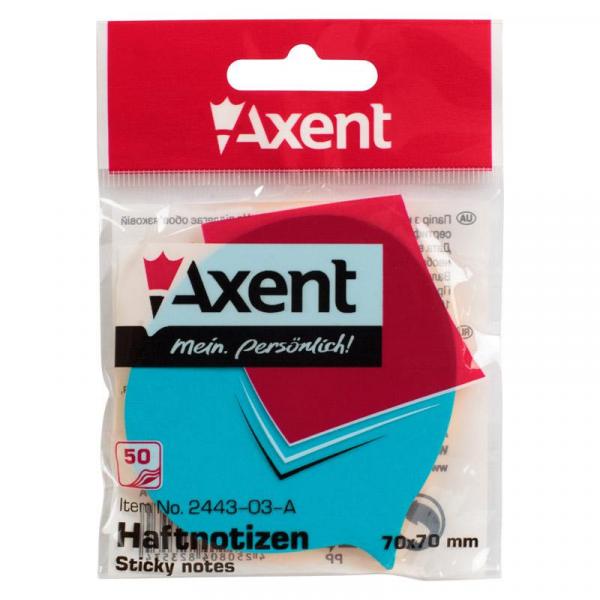 Стікери з клейким шаром Axent Фраза, 70х70 мм, 50 листів (2443-03-A) - Pampik - 3