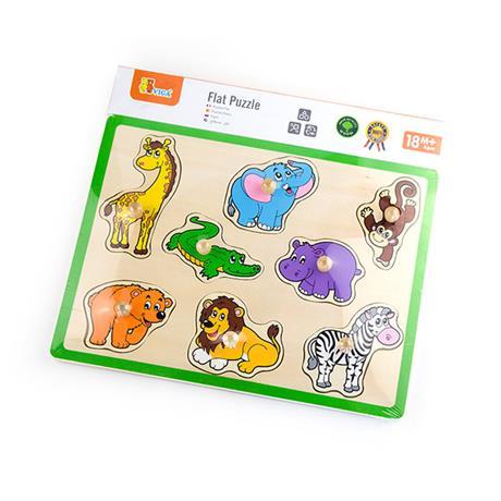 Пазл-вкладыш Viga Toys Дикие животные (50019) - Pampik - 2