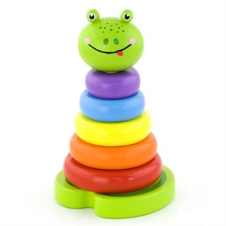 Пірамідка Viga Toys Жаба (50258) - Pampik