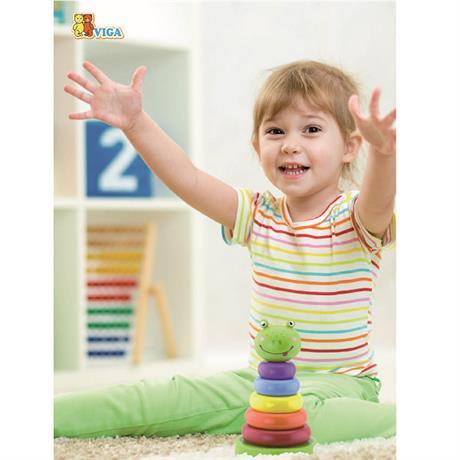 Пірамідка Viga Toys Жаба (50258) - Pampik - 3