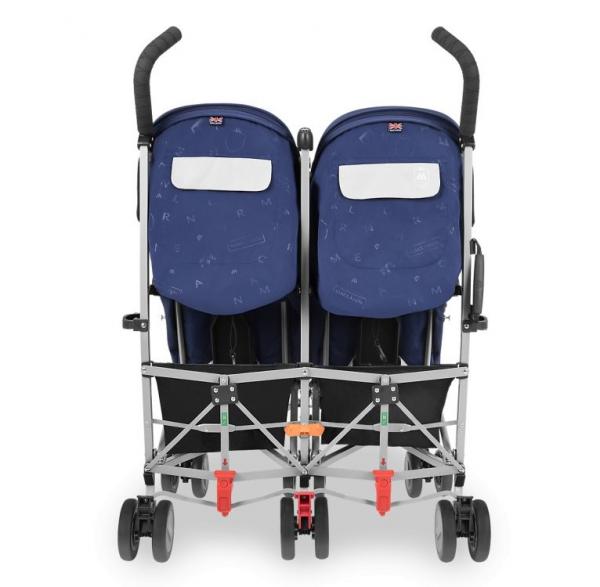 Прогулянкова коляска для двійні Maclaren Twin Triumph Blue/Silver (WM1Y120042) - Pampik - 3