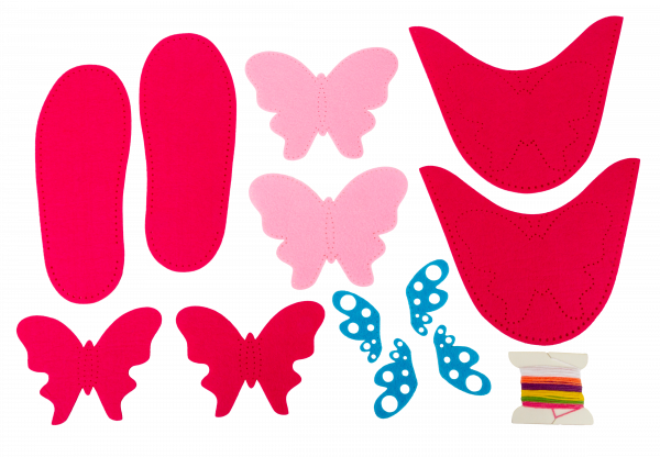 Набір для шиття з фетру Аплі краплю Метелик (ФТ-1) - Pampik - 3