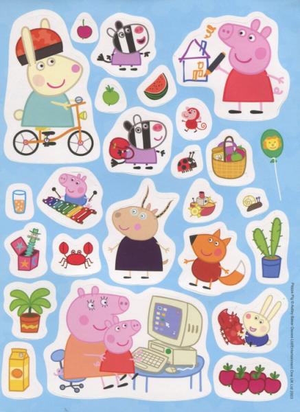 Наклейки Peppa Pig, 100 шт., укр. язык (120672) - Pampik - 2