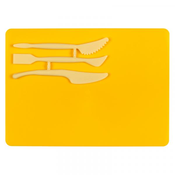 Набір для ліплення Kite, дошка і 3 стека, жовтий (K17-1140-08) - Pampik - 2