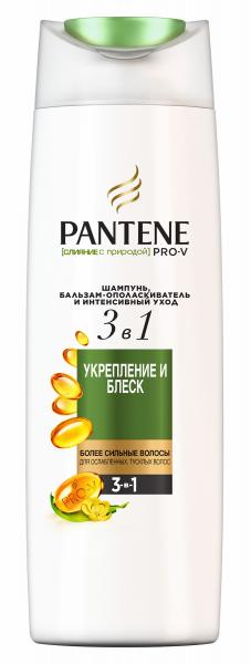 

Шампунь и бальзам-ополаскиватель Pantene Pro-V 3 в 1 Слияние с природой Укрепление и блеск, 360 мл