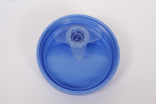 Поїльник-непроливайка Lindo, з ручками, 6+ міс., 210 мл, блакитний (Li 709 гол) - Pampik - 3