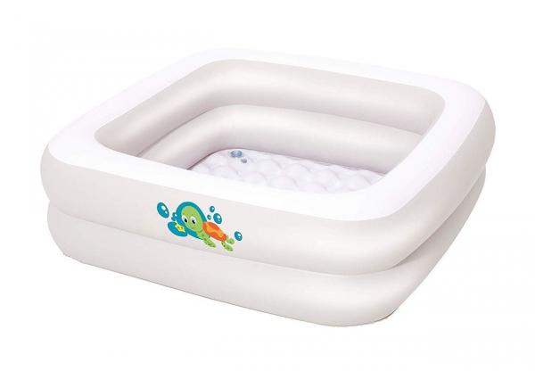 Дитячий надувний басейн-ванночка Bestway 51116, білий (21223) - Pampik